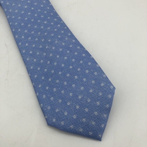 MICHAEL KORS Men's 100% Silk Tie Blue Polka Dot NWT MSRP: $69.50 - Picture 2 of 7